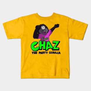 Chaz The Party Gorilla logo Kids T-Shirt